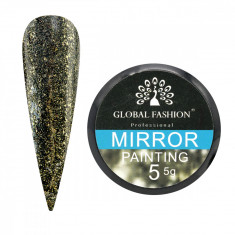 Gel unghii, vopsea de arta, cu efect oglinda, Mirror, Global Fashion, 5g, 05