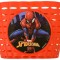 Cos de plastic pentru biciclete, model SpiderMan, culoare rosu Cod:1267
