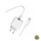 Incarcator Retea Cu Cablu Lightning Prestico F8S 20W 3A 1 x USB-C Alb