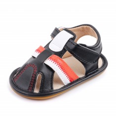 Sandalute negre pentru baietei (Marime Disponibila: 9-12 luni (Marimea 20