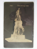 Iasi:Statuia Cuza-Voda,carte post.necirculata circa 1910