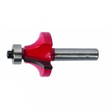 Freza profilata pentru lemn &Oslash;31.7 mm, R9.52 mm, H15.9 mm, coada &Oslash;8