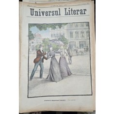 Revista Universul Literar nr.37/1898 pe coperta asasinarea Imparatesei Austriei