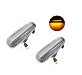 Lampa semnalizare laterala Hyundai Elantra (Hd), I30 (Fd); Kia Ceed (Ed), Rio (Ub), montare Fata, Stanga+Dreapta, indicator dinamic; LED; transparent
