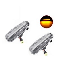 Lampa semnalizare laterala Hyundai Elantra, I30; Kia Ceed, Rio, montare Fata, Stanga+Dreapta, indicator dinamic; LED; transparent; tuning;