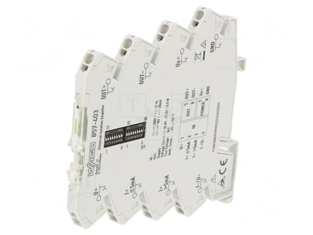 Adaptor Separator Semnale/Amplificator pentru Șină DIN