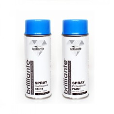 Pachet 2 x Vopsea Spray Brilliante Albastru Azur RAL 5015 400 ml