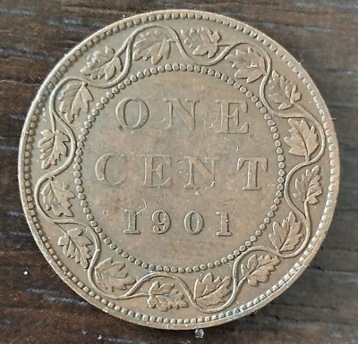 Moneda Canada - 1 Cent 1901 foto