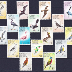 DB1 Fauna Pasari 1973 - 76 Turks & Caicos 16 v. MNH