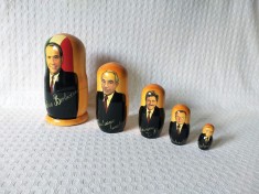 Papusa Matrioska Silvio Berlusconi, papusa Matrioska politicieni - cadou foto