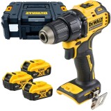 Dewalt DCD708P3T - Masina de gaurit si insurubat cu 3 acumulatori Li-Ion 18 V 5 Ah 65 Nm valiza speciala