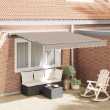 Marchiză Retractabilă Automată cu LED Bej 350x250 cm