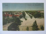 Romania-Ismail:Bulevardul Lung,carte poștală circulata 1925