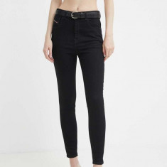 Diesel jeansi 1986 SLANDY-HIGH femei, culoarea negru, A03597.069EF