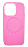 Husa din piele ecologica compatibila MagSafe pentru Apple iPhone 15 Plus Roz, Oem