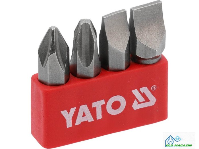 YATO Set 4 capete de insurubare, profil plat si PH