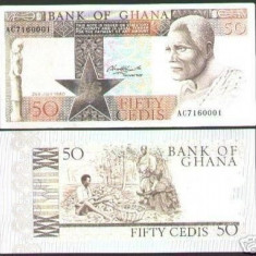 bnk bn Ghana 50 cedis 1980 necirculata