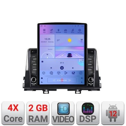 Navigatie Kia Picanto 2016- K-2217 ecran tip TESLA 9.7&quot; cu Android Radio Bluetooth Internet GPS WIFI 2+32 DSP Quad Cor CarStore Technology