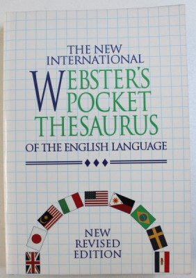 THE NEW INTERNATIONAL WEBSTER &amp;#039; SPOCKET DICTIONARY OF THE ENGLISH LANGUAGE , 1997 foto