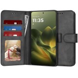 Husa 360 Motorola Edge 70 Asteroid GSM Diary Book, negru