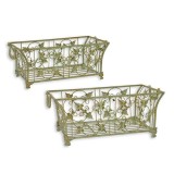 Set doua cosuri din fier forjat antik green XW-22