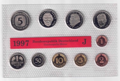 SET Marci Proof Germania 1997 Litera J foto