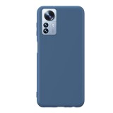 Husa compatibila cu xiaomi 12 5g, matte efect, camera ultra safe, htpmag, navy