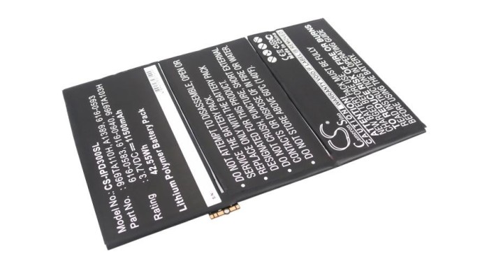 Cameron Sino 11500mAh Apple iPad 3,iPad 3 HD Wifi,MD510LL/A,MD513LL/A,MD511LL/A,MD514LL/A,MD512LL/A,MD515LL/A,MD520LL/A,MD519LL/A Baterie