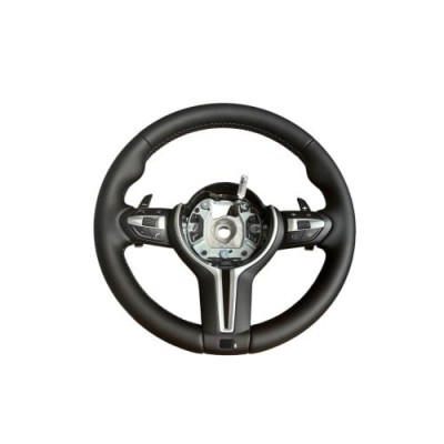 Volan sport piele compatibil cu modelele BMW Seria 1 E87 Seria 3 E90, E91, E92,E93 X1 E84 X5 E70,E53 X6 E71 Z4 E89 foto