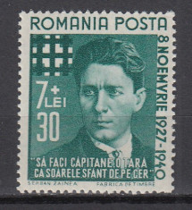 ROMANIA 1940 LP 142 I CORNELIU ZELEA CODREANU MNH foto