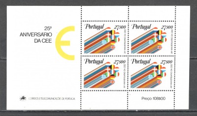 Portugalia.1982 25 ani Comunitatea Europeana-Bl. SP.55 foto