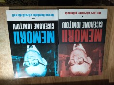 Cicerone Ionitoiu - Memorii (2 volume): Vol. 1. Din tara sarmelor ghimpate; Vol. 2. Drama Romaniei vazuta din exil (Editura Polirom, 2009, 2011).
