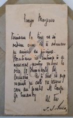 Scrisoare originala, I. G. Duca catre George Marzescu foto