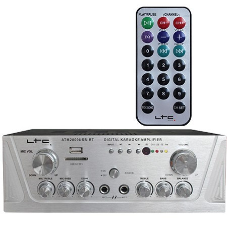 AMPLIFICATOR STEREO KARAOKE USB MP3/SD/BLUETOOTH AMPLIFICATOR STEREO KARAOKE USB MP3/SD/BLUETOOTH