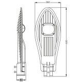 Lampa stradala cu LED 100W COB 6500K