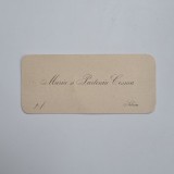 Carte de Vizita: Maria si Parteniu (Partenie) Cosma, Sibiiu, Sibiu, Transilvania, ca. 1890-1910