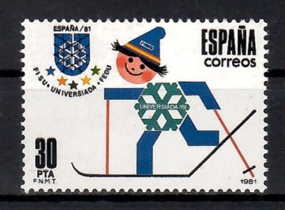 Spania 1981 - Universiada de iarnă, MNH foto