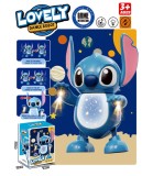 Jucarie Muzicala Dansatoare Stitch, Interactiva cu Lumini si Sunete, Plastic Netoxic, Peste 3 Ani