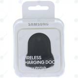 Samsung Galaxy Watch 42 mm (SM-R810, SM-R815) Stație de &icirc;ncărcare fără fir neagră (Blister UE) EP-YO805BBEGWW