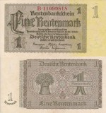 GERMANIA 1 rentenmark 1937 AUNC/UNC!!!