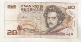 bnk bn Austria 20 schilling 1986 circulata