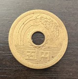 Moneda Japonia 5 yeni 1974