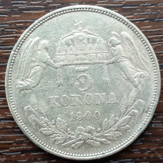 (A1087) MONEDA DIN ARGINT UNGARIA - 5 KORONA 1900, FRANZ JOSEPH