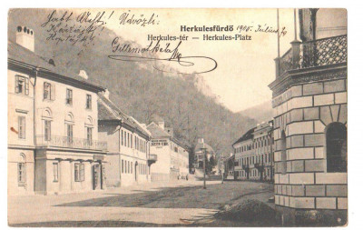 SV * Romania BAILE HERCULANE * PIATA * 1905 foto