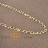 Cumpara ieftin Lant unisex placat cu aur , model 1 cu 1, lung, 60 cm