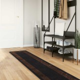 vidaXL Covor Runner MARSA Negru 50 x 250 cm Poliester și PVC 42023281
