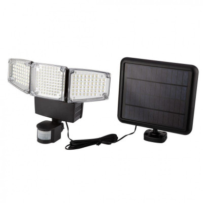 Lampa solara de perete, LED, senzor miscare,&amp;nbsp;2 moduri iluminare, 10 W, 1000 lm, IP65, NEO&amp;nbsp; foto