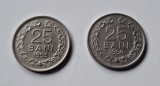 ROMANIA , 25 Bani 1953 + 1954 UNC . Necirculate cu luciu d ebatere. Rare in aceasta stare