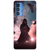 Husa compatibila cu Motorola Edge 20 Lite model Itachi Uchiha, Silicon, TPU, Viceversa, Transparent, Carcasa
