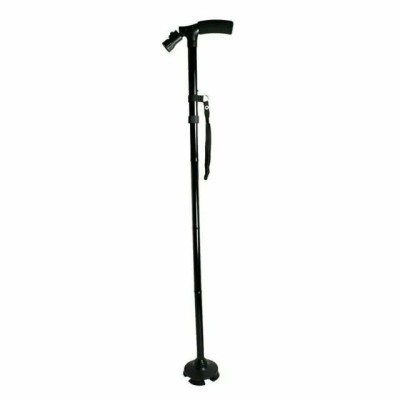 Baston telescopic de sprijin pliabil cu lanterna si pivoti stabilizatori, FOXMAG24&amp;reg; foto